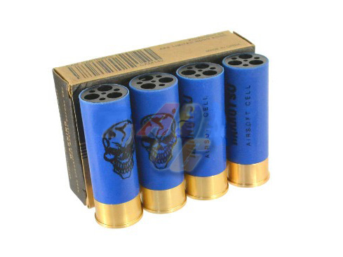 --Out of Stock--APS 9rds Gen.3 Shell For APS CAM870 MKII Series Co2 Shotgun ( Blue, 4pcs ) - Click Image to Close