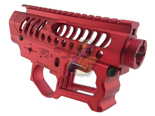 APS EMG F1 BDR-15-3G Full CNC Metal Receiver Set ( Red ) - Click Image to Close