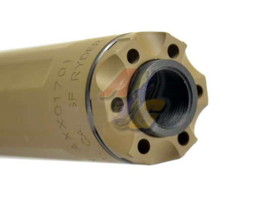 Archwick Custom 14mm/16mm CCW SF Style 9M-TI Silencer( TAN, Cerakote ) - Click Image to Close
