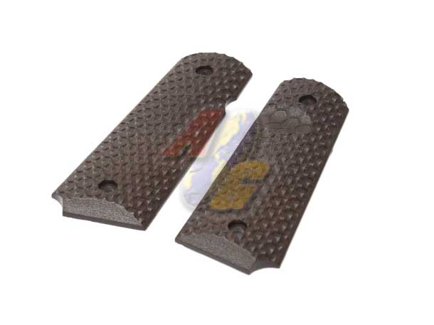 Armorer Works 1911 GRIP For AW/ WE 1911 Series GBB ( Brown ) - Click Image to Close