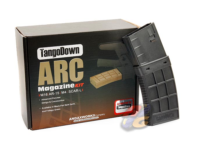 Andax Tango Down ARC Magazine Shell Box Set For M4 AEG Magazine ( BK, 6 Pcs ) *( Last One ) - Click Image to Close