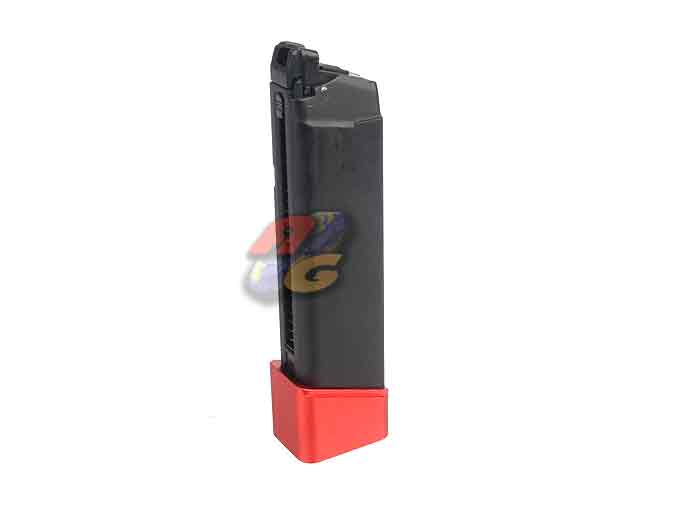 Bell 22rds Co2 Magazine with Magwell For Bell G17 Series GBB ( Red ) - Click Image to Close