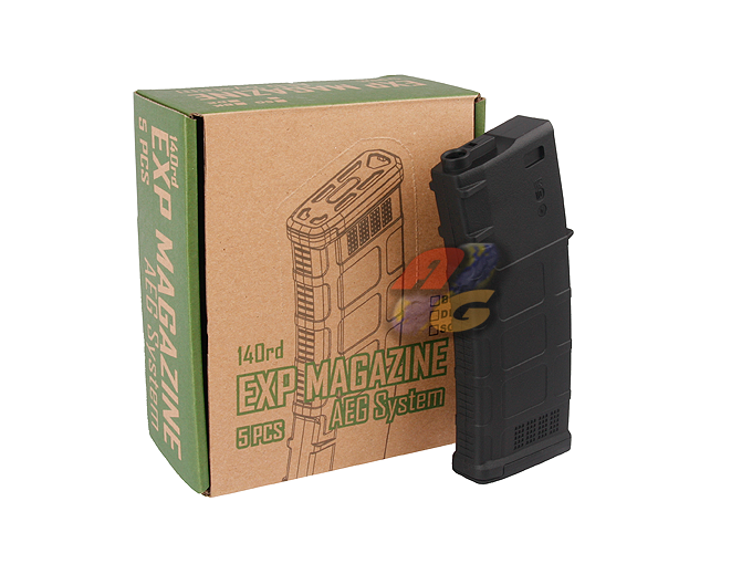 --Out of Stock--BP 140 Rds EXP Airsoft AEG Magazine For M4/ M16 Series AEG ( 5 Pcs/ BK ) - Click Image to Close