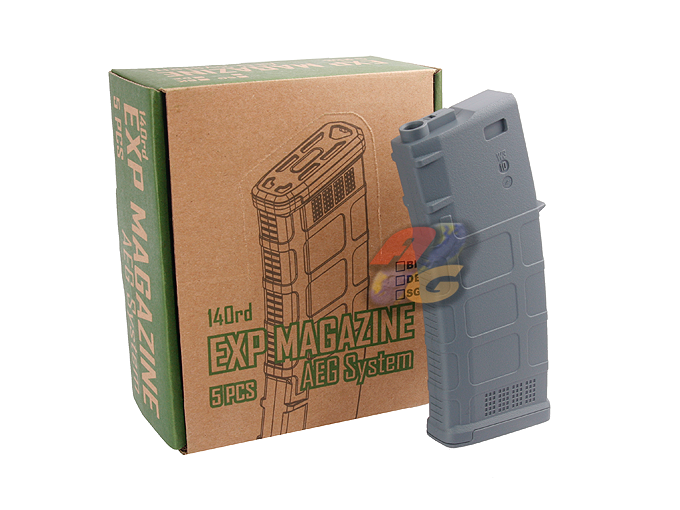 --Out of Stock--BP 140 Rds EXP Airsoft AEG Magazine For M4/ M16 Series AEG ( 5 Pcs/ SG ) - Click Image to Close