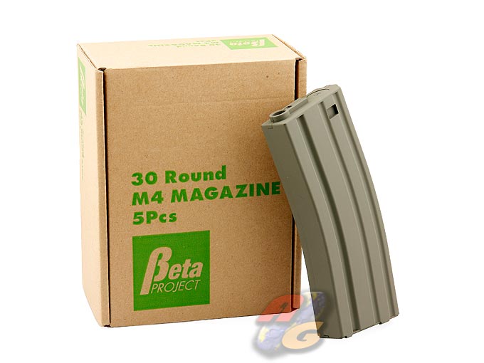 --Out of Stock--Beta Project 30 Rounds M4 Magazine Box Of 5 Pcs (BK) - Click Image to Close
