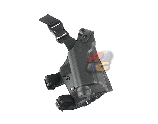 Burst 6004 Leg HOLSTER For M9 GBB with X300 Flash Light - Click Image to Close