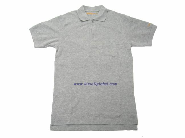 Burst MAGNUM POLO Shirt ( Grey ) - L **Last One** - Click Image to Close