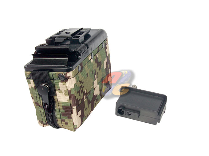 --Out of Stock--Classic Army 1200 Rounds Box Magazine For M249 Series ( Digital Woodland ) - Click Image to Close