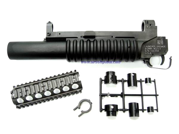 CAW M203 Grenede Launcher Standard Barrel For Marui M16A1/ VN/ A2 - Click Image to Close