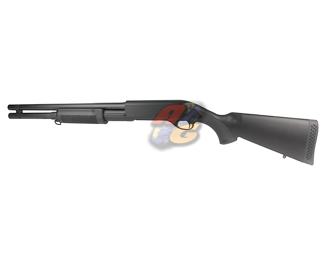 CYMA M870 Fixed Stock Air-Cocking Shotgun ( BK ) - Click Image to Close
