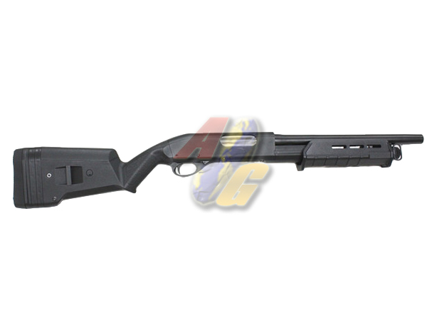 CYMA M870 M-Style Style Full Metal Short Shotgun ( BK ) - Click Image to Close