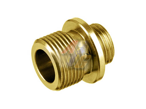 --Out of Stock--Dynamic Precision Stainless Steel Silencer Adapter 11mm+ to 14mm- ( Gold ) - Click Image to Close