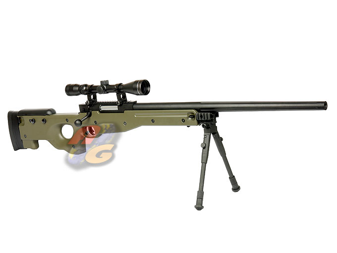 E&C L96 Air Cocking Sniper Rifle (OD) - Click Image to Close