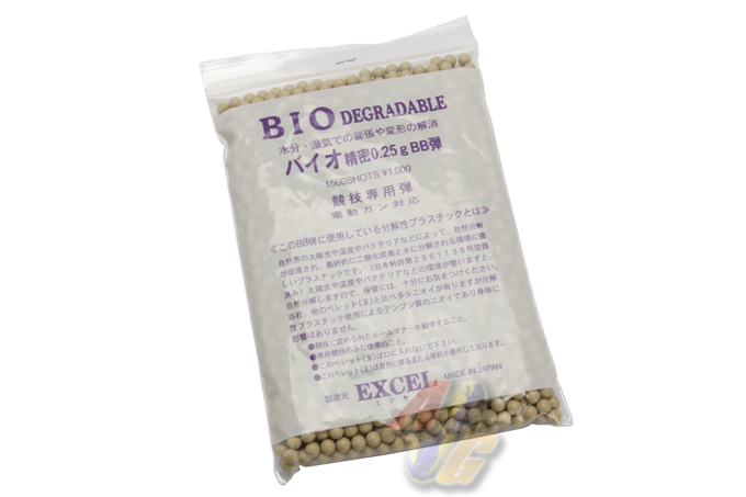 Excel Bio-Degradeable 0.25g BB's 1500 Rounds - Click Image to Close