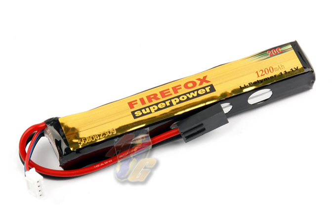 --Out of Stock--Firefox 11.1v 1200mah (20 C) Li-Polymer Battery Pack ( Short ) - Click Image to Close