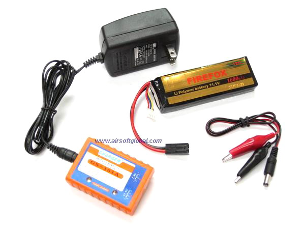 --Out of Stock--Firefox 11.1v 1600mah (12C) Li-Polymer Battery Pack With Charger Set - Click Image to Close