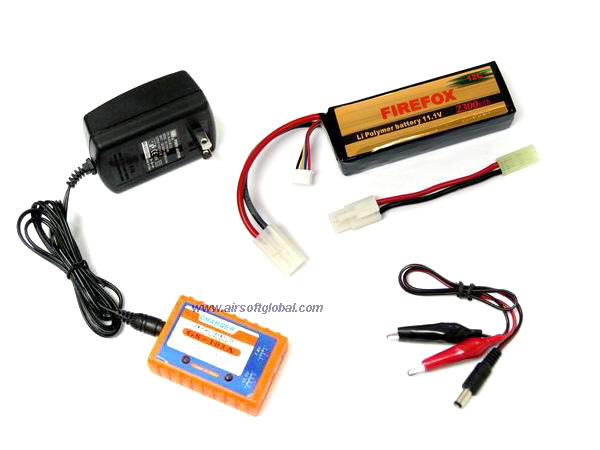 --Out of Stock--Firefox 11.1v 2300mah (12C) Li-Polymer Battery Pack With Charger Set - Click Image to Close