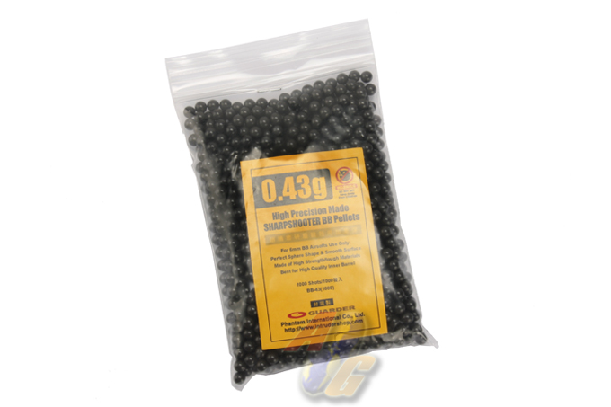 Guarder 0.43g High Precision Made Sharpshooter BB Pellets ( 1000 Rounds ) - Click Image to Close