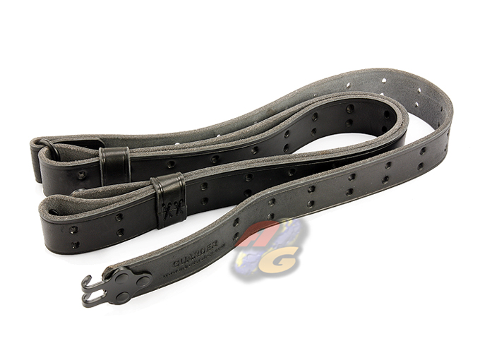 --Out of Stock--Guarder 1 1/4" Sniper Rifle Leather Sling - Black - Click Image to Close