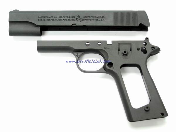 Guarder Aluminum Slide & Frame For Marui M1911 (Dark Gray) - Click Image to Close