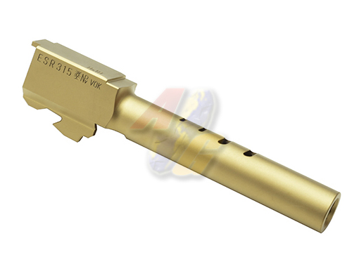 --Out of Stock--Guarder CNC Stainless Outer Barrel For Tokyo Marui G18C Series GBB ( Titanium Gold ) - Click Image to Close