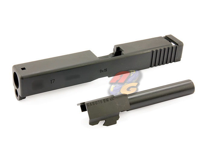 --Out of Stock--Guarder Aluminum Slide & Steel Barrel Set For Marui H17 (BK) - Click Image to Close