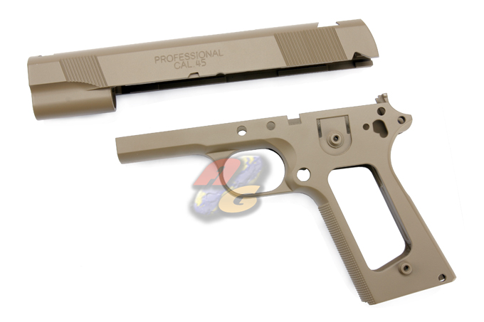 Guarder Aluminum Slide & Frame For Marui MEU.45 ( TAN ) - Click Image to Close