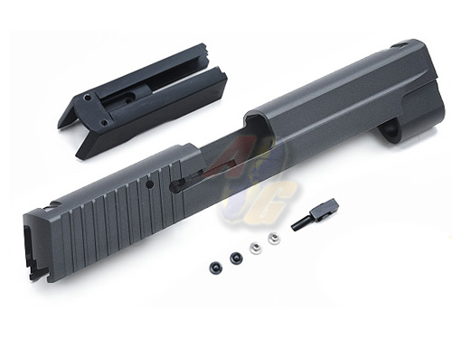 --Out of Stock--Guarder CNC Aluminum Slide Set For Tokyo Marui P226/ E2 GBB ( Black/ Late Ver. Marking ) - Click Image to Close