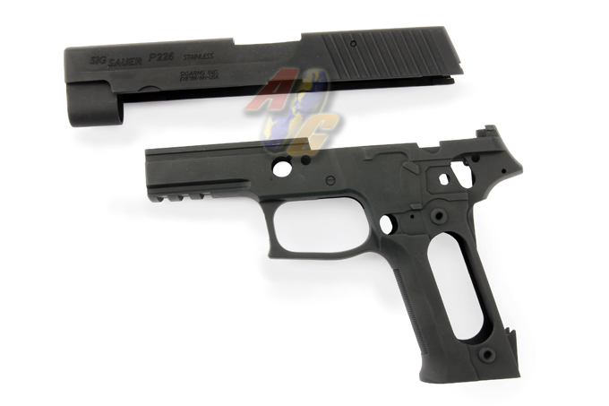 Guarder Aluminum Slide & Frame For Marui P226 Rail (BK) - Click Image to Close