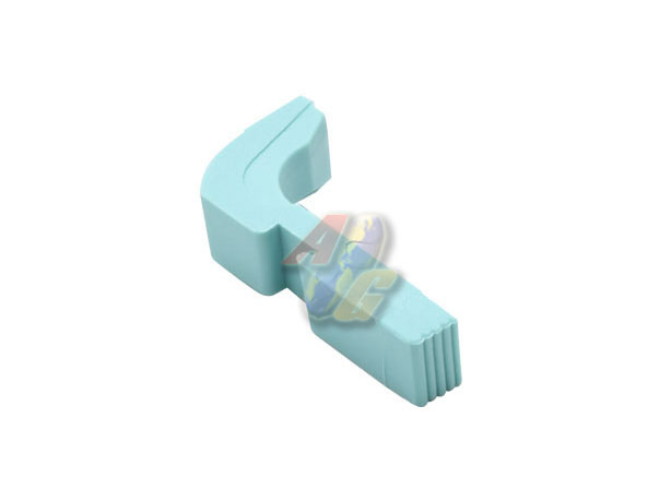 Guarder Extended Magazine Release For KJ/ Marui/ WE G Series ( Robin Egg Blue ) - Click Image to Close