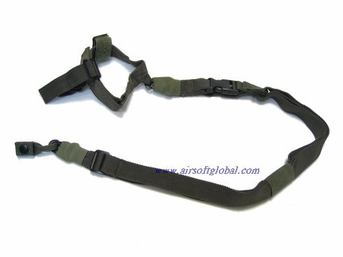 Guarder 3 Point Tactical Sling (Green) - Click Image to Close