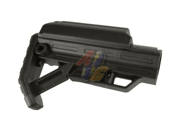 Golden Eagle VIPER Retractable Stock with Cheek Rest For AR Type Stock Tube ( BK ) - Click Image to Close