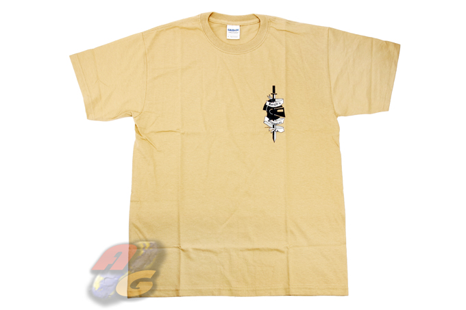Gildan T-Shirt ( Tan, KAC, XL ) - Click Image to Close