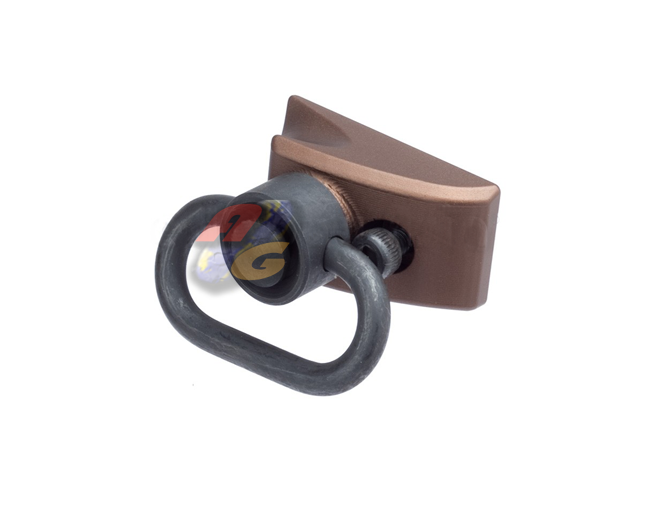 G&P Keymod Sling Swivel Thumb Stop ( Right Hand/ Sand ) - Click Image to Close