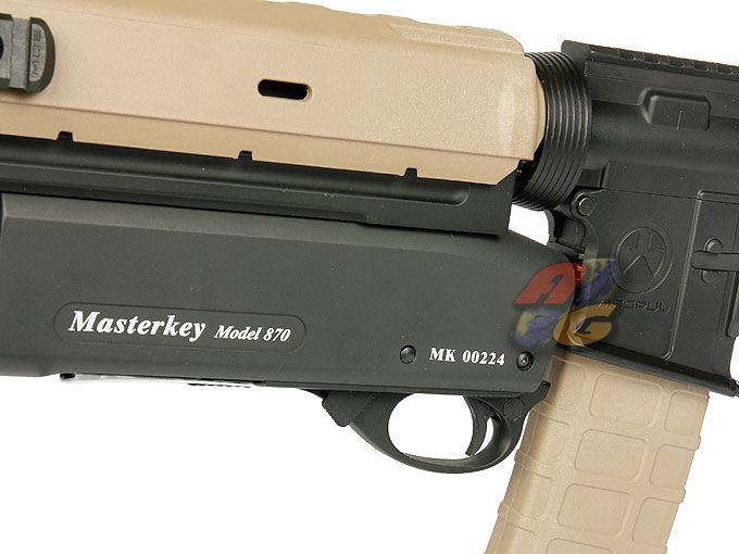 G&P Magpul Battle Rifle AEG w/ Masterkey (DE) - Click Image to Close