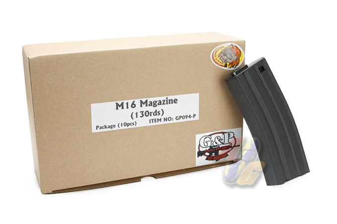 G&P M4/ M16 130 Rounds Magazine (10 Pcs Box Set) - Click Image to Close
