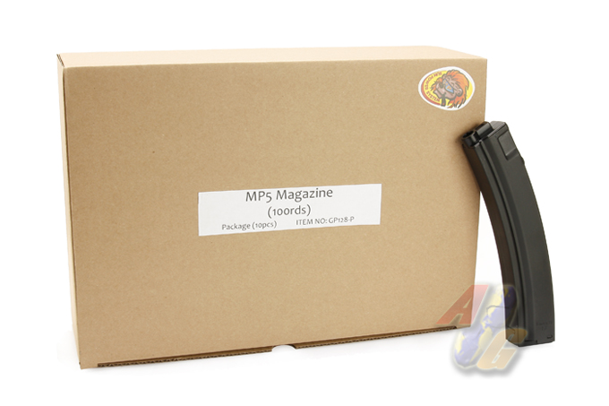 G&P MP5 100 Rounds Magazine (10 Pcs Box Set) - Click Image to Close