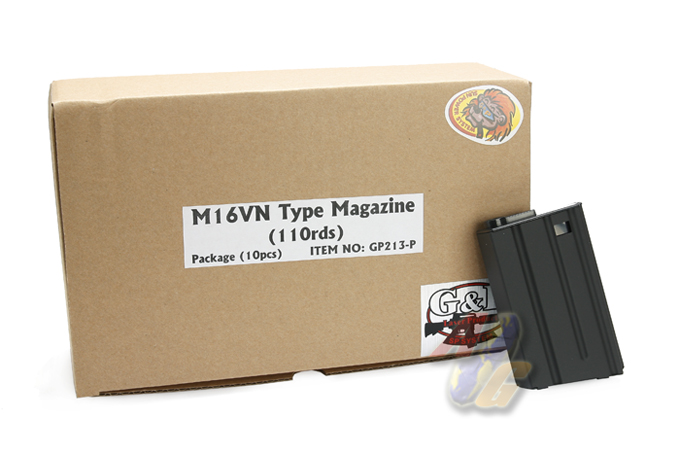 --Out of Stock--G&P M4/ M16 VN 110 Rounds Short Magazine (10 Pcs Box Set) - Click Image to Close