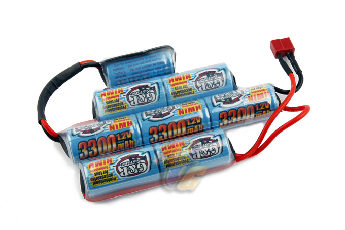 G&P 9.6v 3300mAh Battery For Marine Battery Stock (Shorty) - Click Image to Close