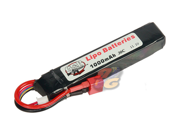 --Out of Stock--G&P 11.1v 1000mAh (20C) Li-Poly Rechargeable Battery - Click Image to Close