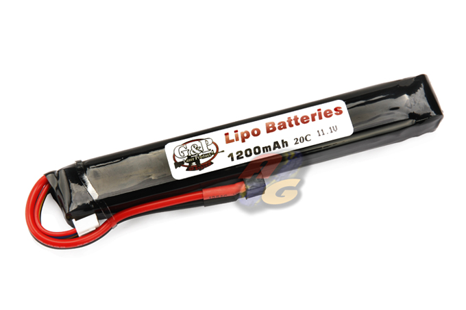 G&P 11.1v 1200mAh (20C) Li-Poly Rechargeable Battery (B) - Click Image to Close