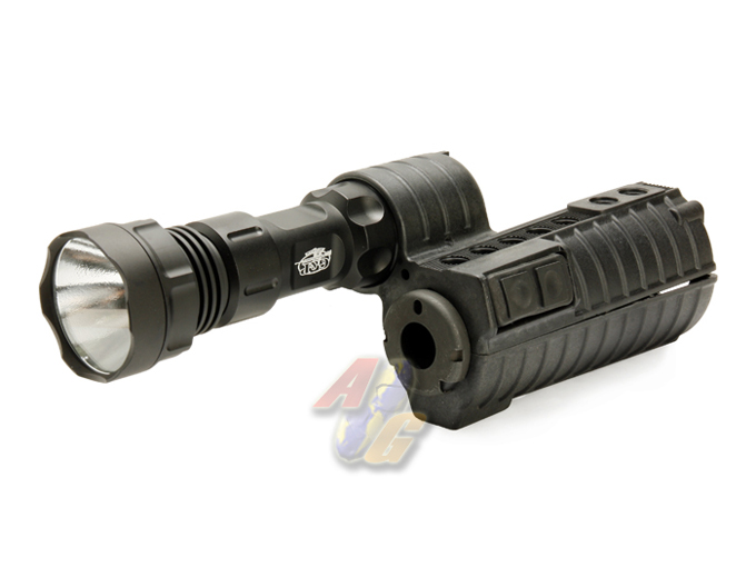 --Out of Stock--G&P M500 Handguard With Flashlight ( Black ) - Click Image to Close