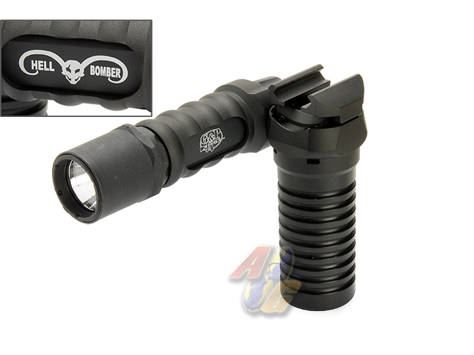 G&P RAS Tactical Grip With Flashlight (Short) - Click Image to Close