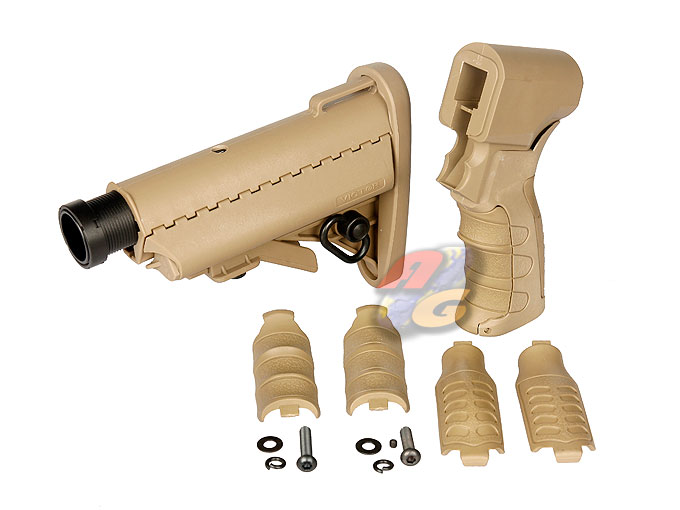 G&P M870 Pistol Grip With Buttstock Set (Sand) - Click Image to Close