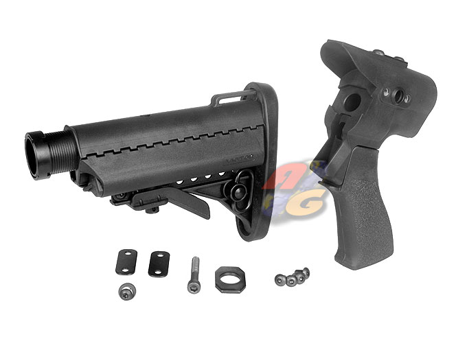 --Out of Stock--G&P M870 PA Pistol Grip w/ Buttstock Set A (BK) - Click Image to Close