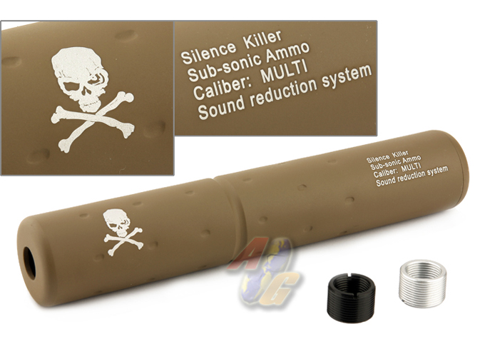 --Out of Stock--G&P Silent Killer Silencer ( +/- ) (Sand) - Click Image to Close