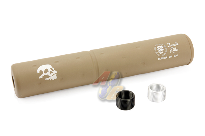 G&P Zombie Killer Silencer (Sand, 14mm+/-) - Click Image to Close