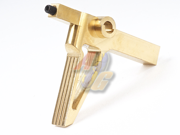 --Out of Stock--G&P Stainless Steel Flat Trigger For G&P, WA M4/ M16 Series GBB ( Gold ) - Click Image to Close