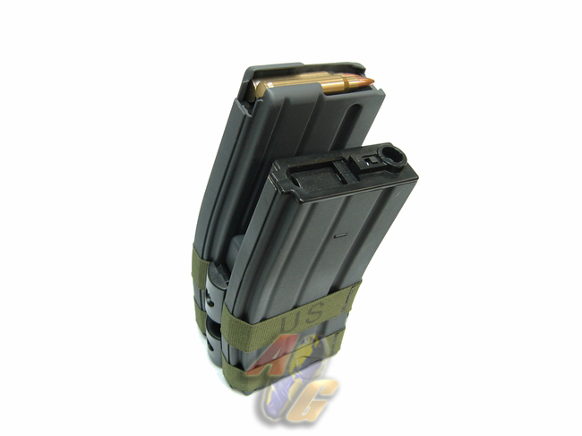 --Last One--Battle Axe M4 850 Rounds Electric Double Magazine ( Button ) - Click Image to Close