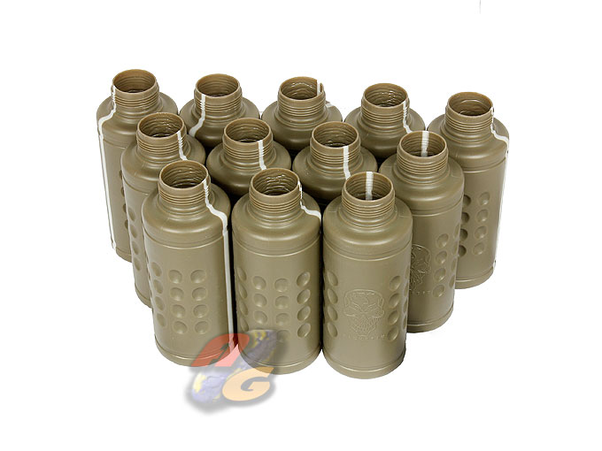 HAKKOTSU Thunder B Shell For CO2 Sound Effect Grenade (12Pcs, DE Thunder Blank) - Click Image to Close